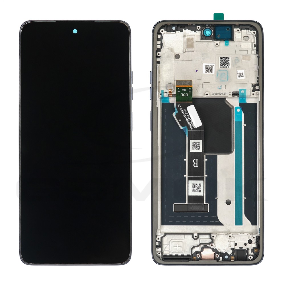 WYŚWIETLACZ LCD DO MOTOROLA MOTO G56 Z RAMKĄ CZARNY 5D68C30208 5D68C30294 ORYGINAŁ SERVICE PACK
