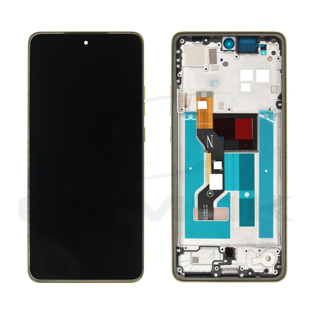 WYŚWIETLACZ LCD DO MOTOROLA MOTO G86 POWER 5G Z RAMKĄ ZŁOTY 5D68C30653 ORYGINAŁ SERVICE PACK