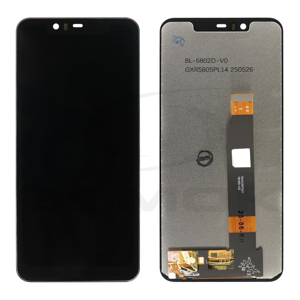 WYŚWIETLACZ LCD DO NOKIA 5.1 PLUS CZARNY