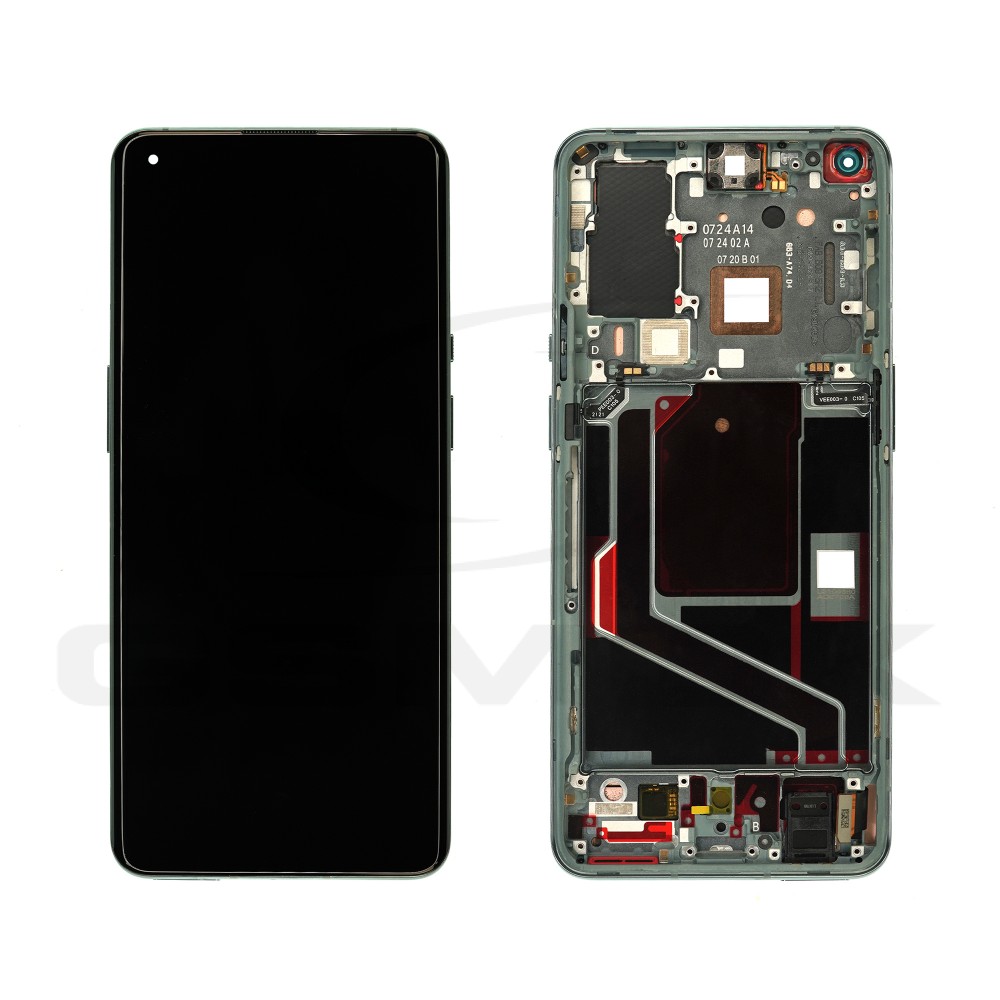WYŚWIETLACZ LCD DO ONEPLUS 9 PRO ZIELONY Z RAMKĄ 4906516 1001100045 1001100047 4906519 ORYGINAŁ SERVICE PACK