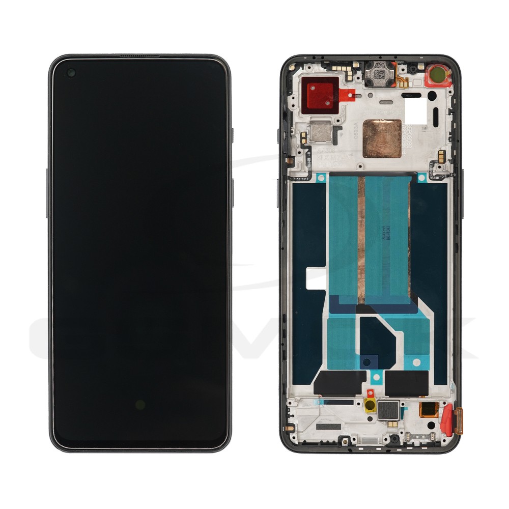 WYŚWIETLACZ LCD DO ONEPLUS NORD 2T 5G SZARY Z RAMKĄ 2011100401 4130223 ORYGINAŁ SERVICE PACK