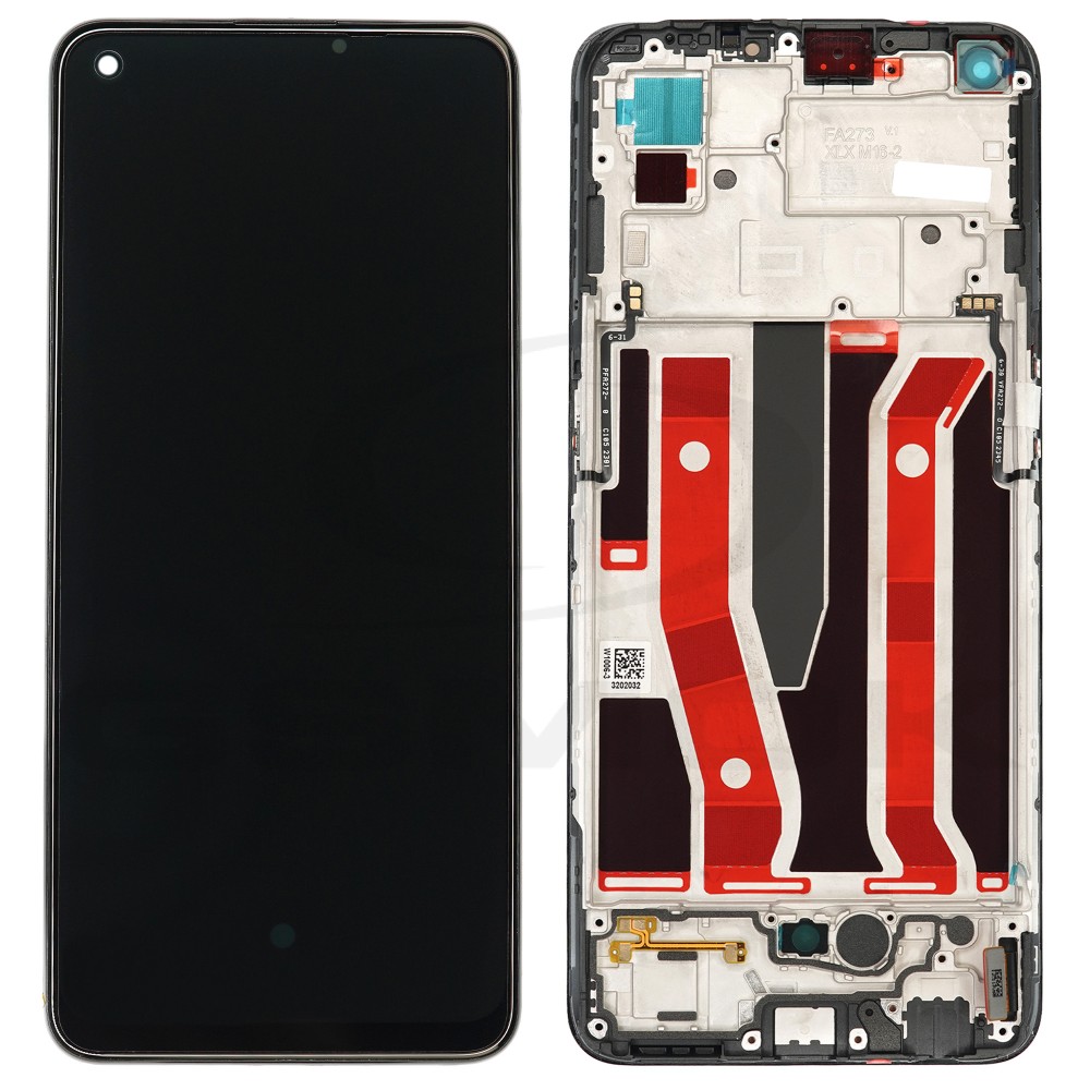 WYŚWIETLACZ LCD DO  OPPO A94 5G / A95 5G/ F19 PRO+ 5G/ RENO 5 Z / 4908719 4907425 4906421 CZARNY Z RAMKĄ ORG SERVICE PACK