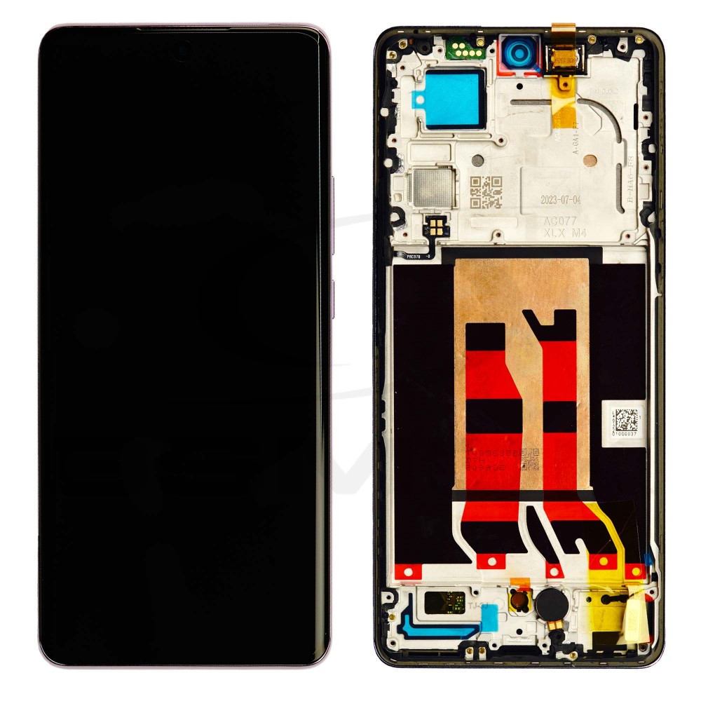 WYŚWIETLACZ LCD DO OPPO RENO 10 PRO 5G 621029000058 FIOLETOWY SERVICE PACK