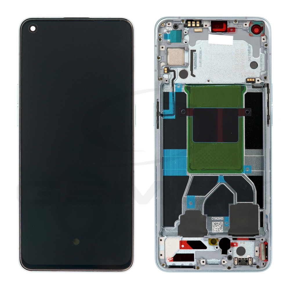 WYŚWIETLACZ LCD DO OPPO RENO 6 5G NIEBIESKI Z RAMKĄ 4907750 ORYGINAŁ SERVICE PACK