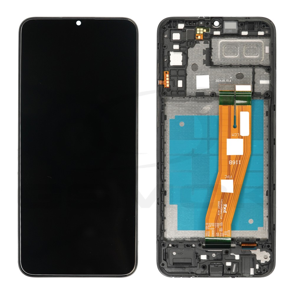WYŚWIETLACZ LCD + PANEL DOTYKOWY KOMPLET SAMSUNG A042 GALAXY A04E Z RAMKĄ GH81-23088A ORYGINAŁ SERVICE PACK