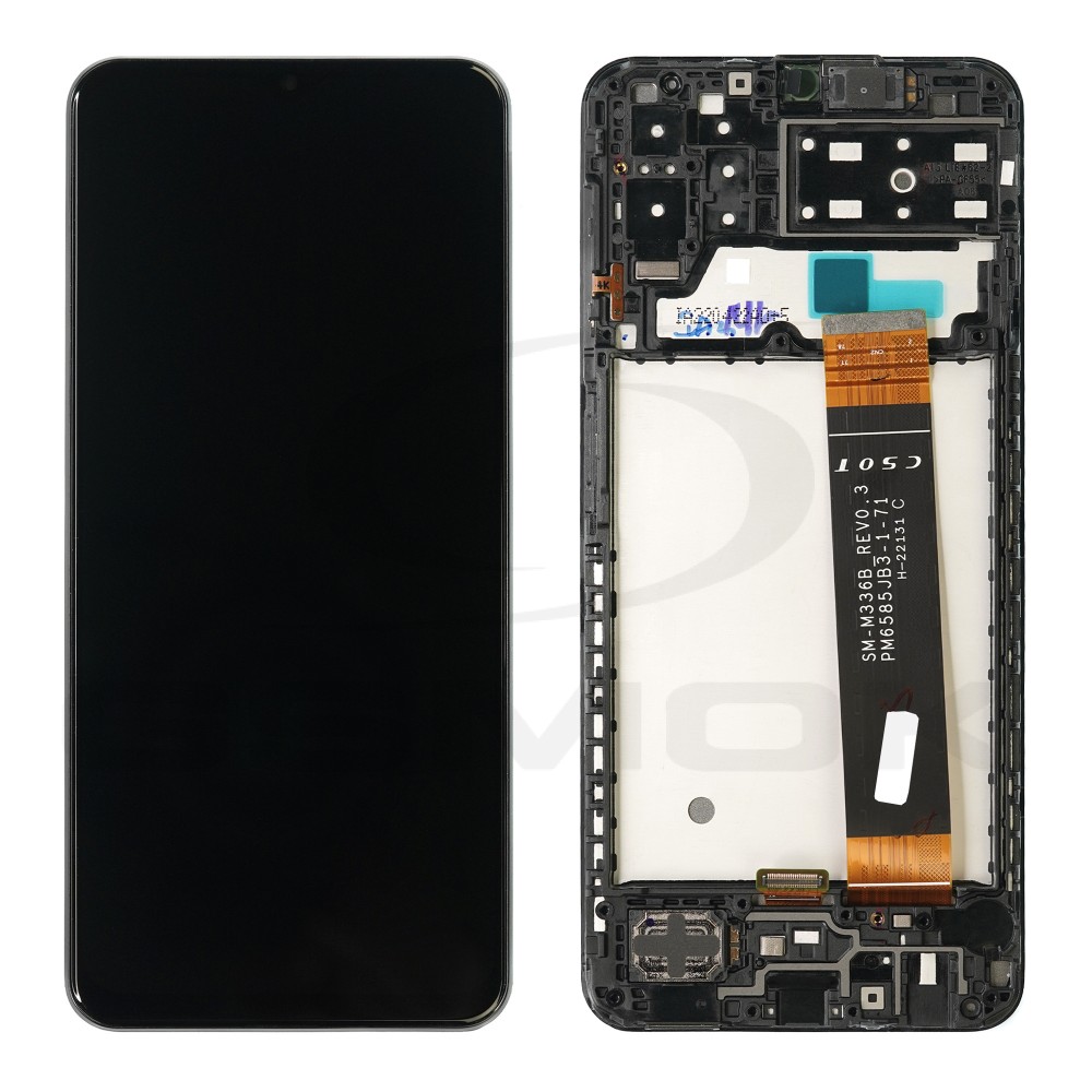 WYŚWIETLACZ LCD DO SAMSUNG A135 GALAXY A13 CZARNY Z RAMKĄ GH82-28508A GH82-28653A ORYGINAŁ SERVICE PACK
