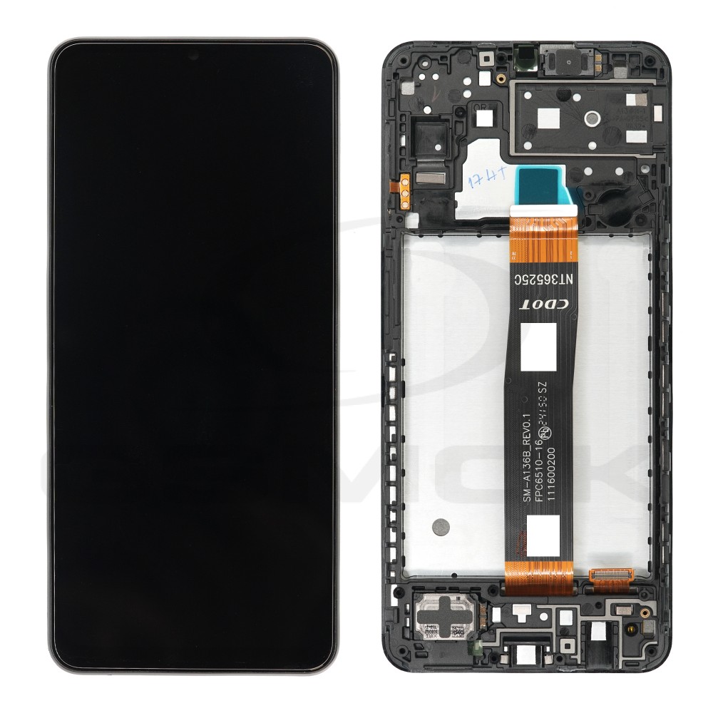 WYŚWIETLACZ LCD DO SAMSUNG A136 5G 2022 GALAXY A13 Z RAMKĄ GH82-29077A GH82-29078A ORYGINAŁ SERVICE PACK