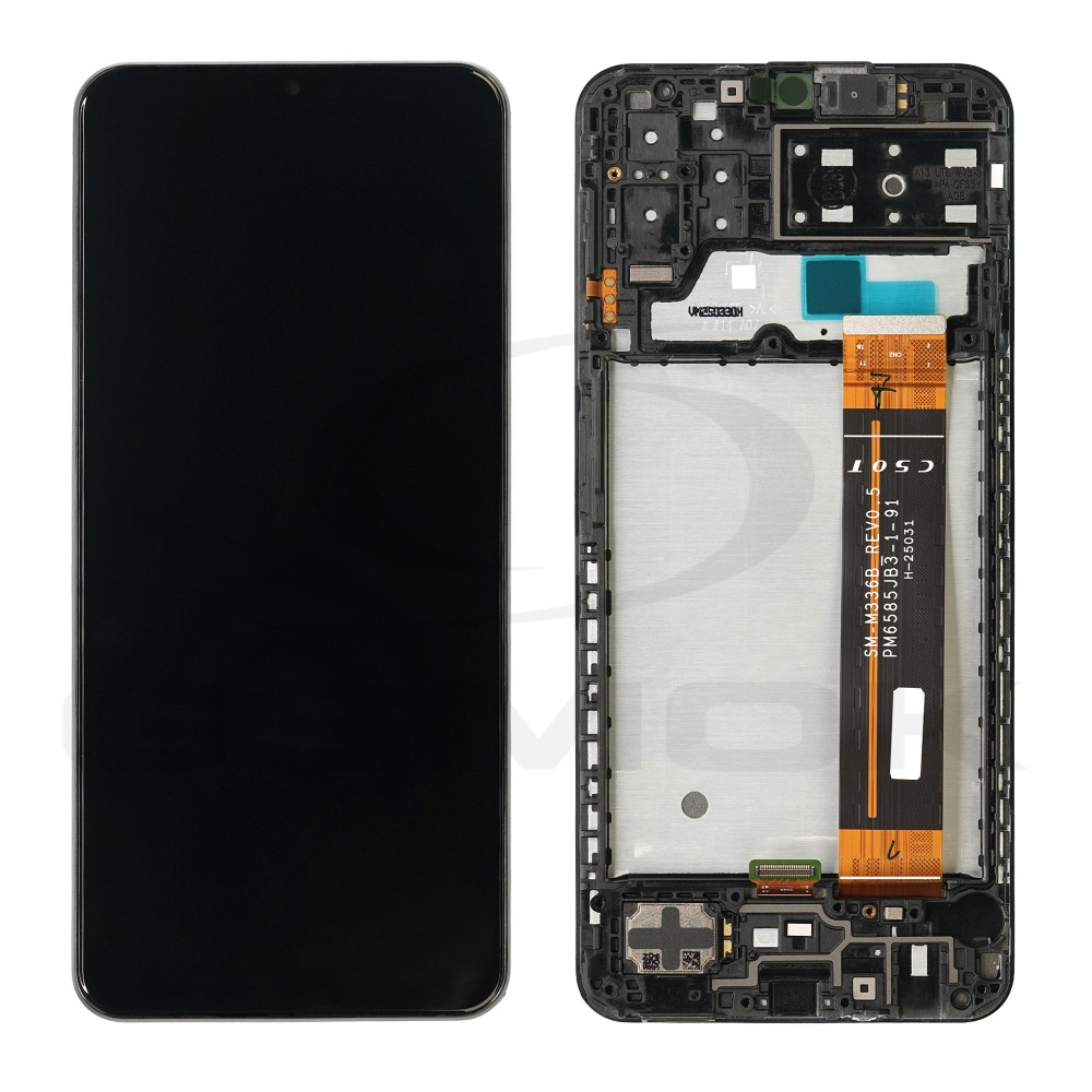 WYŚWIETLACZ LCD + PANEL DOTYKOWY KOMPLET SAMSUNG A137 GALAXY A13 Z RAMKĄ GH82-29228A GH82-29227A ORYGINAŁ SERVICE PACK