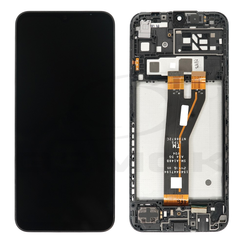 WYŚWIETLACZ LCD + PANEL DOTYKOWY KOMPLET SAMSUNG A145 GALAXY A14 4G Z RAMKĄ WERSJA NIEEUROPEJSKA GH82-31184A GH82-31185A ORYGINAŁ SERVICE PACK
