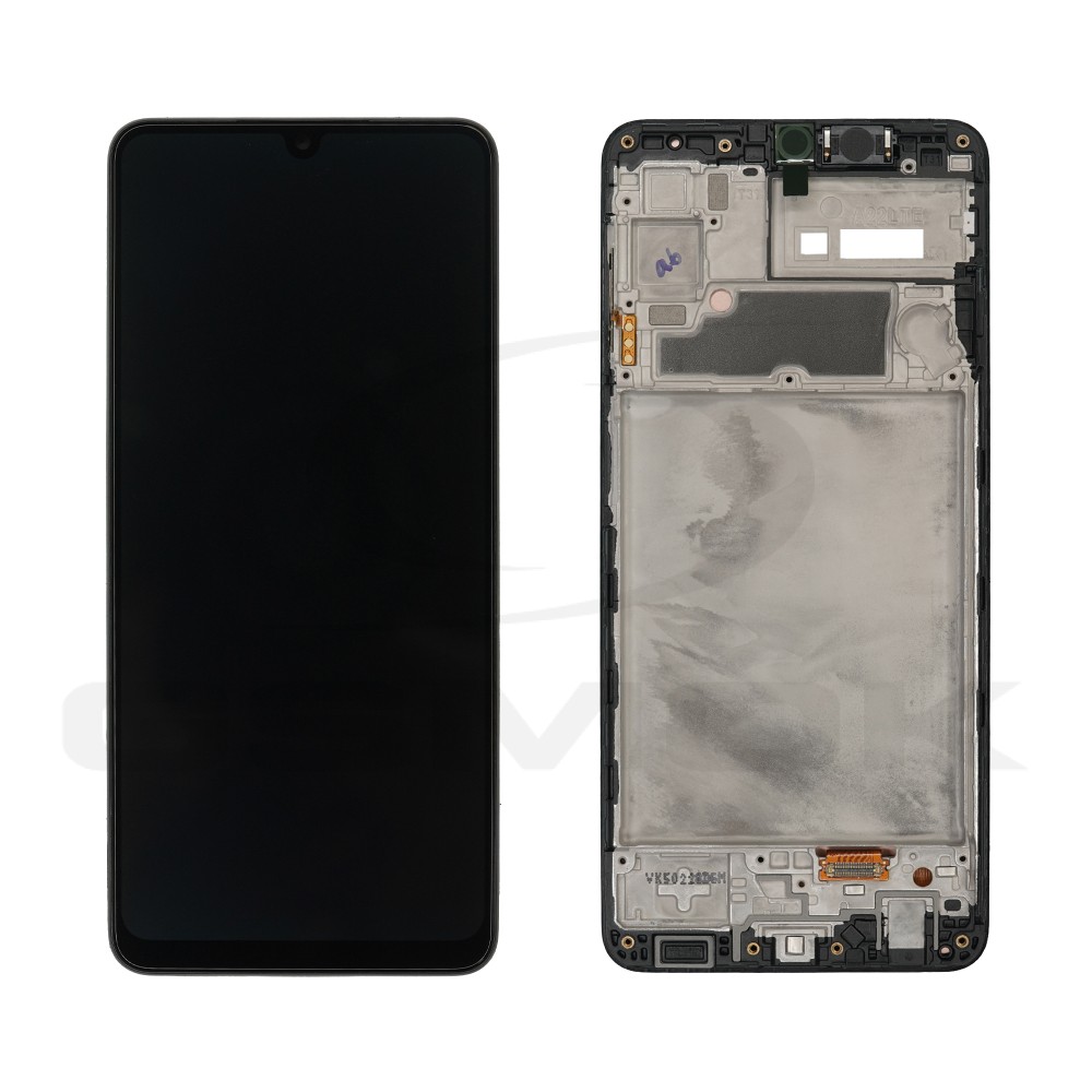 WYŚWIETLACZ LCD DO SAMSUNG A225 GALAXY A22 4G CZARNY Z RAMKĄ GH82-25944A GH82-26047A ORYGINAŁ SERVICE PACK