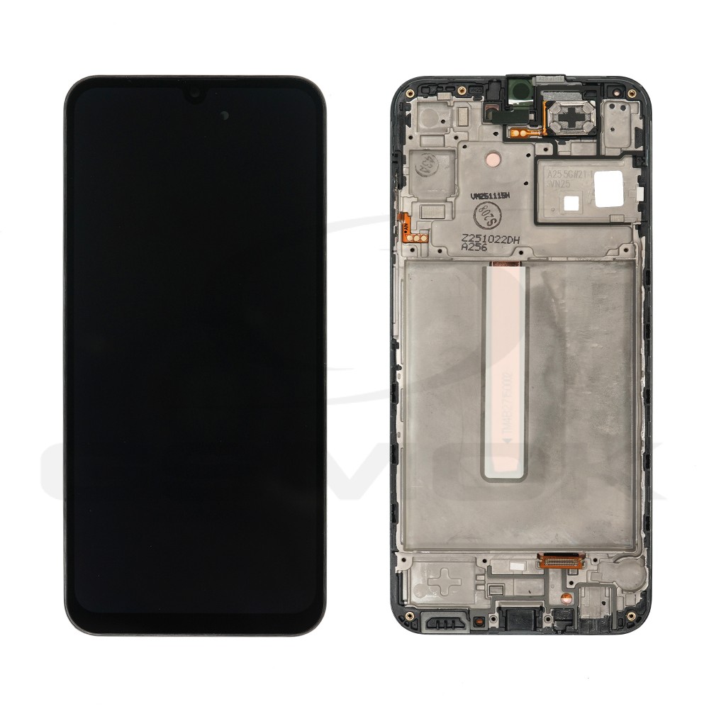 WYŚWIETLACZ LCD DO SAMSUNG A256 GALAXY A25 5G Z RAMKĄ GH82-33215A GH82-33214A ORYGINAŁ SERVICE PACK