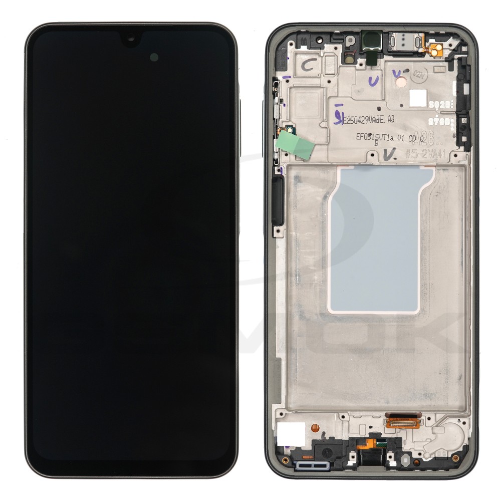 WYŚWIETLACZ LCD DO SAMSUNG A266 GALAXY A26 5G CZARNY Z RAMKĄ GH82-37049A ORYGINAŁ SERVICE PACK