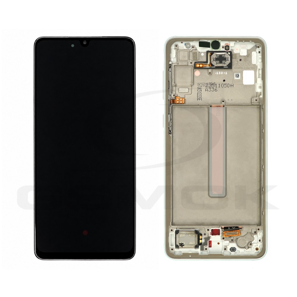 WYŚWIETLACZ LCD DO SAMSUNG A336 GALAXY A33 5G BIAŁY Z RAMKĄ GH82-28143B GH82-28144B ORYGINAŁ SERVICE PACK