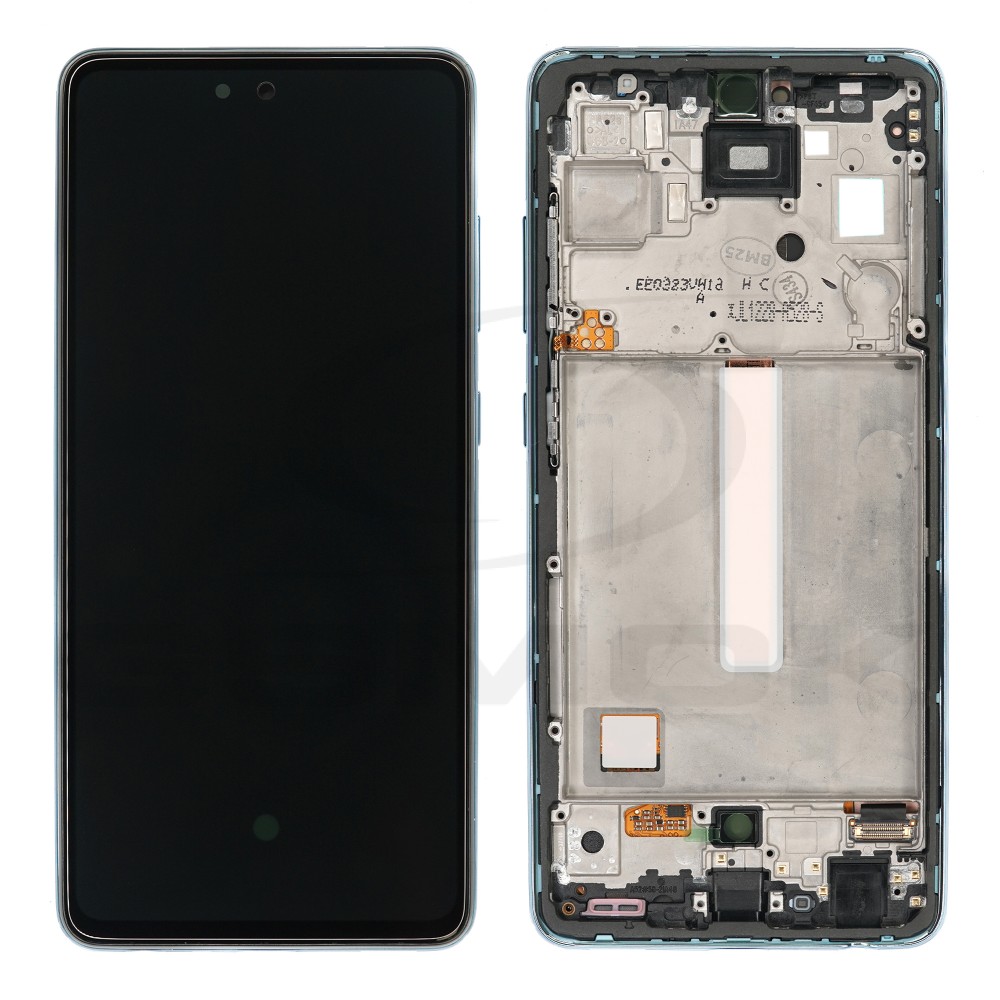 WYŚWIETLACZ LCD DO SAMSUNG A525 A526 GALAXY A52 NIEBIESKI Z RAMKĄ GH82-25524B GH82-25526B GH82-25754B GH82-25602B ORYGINAŁ SERVICE PACK