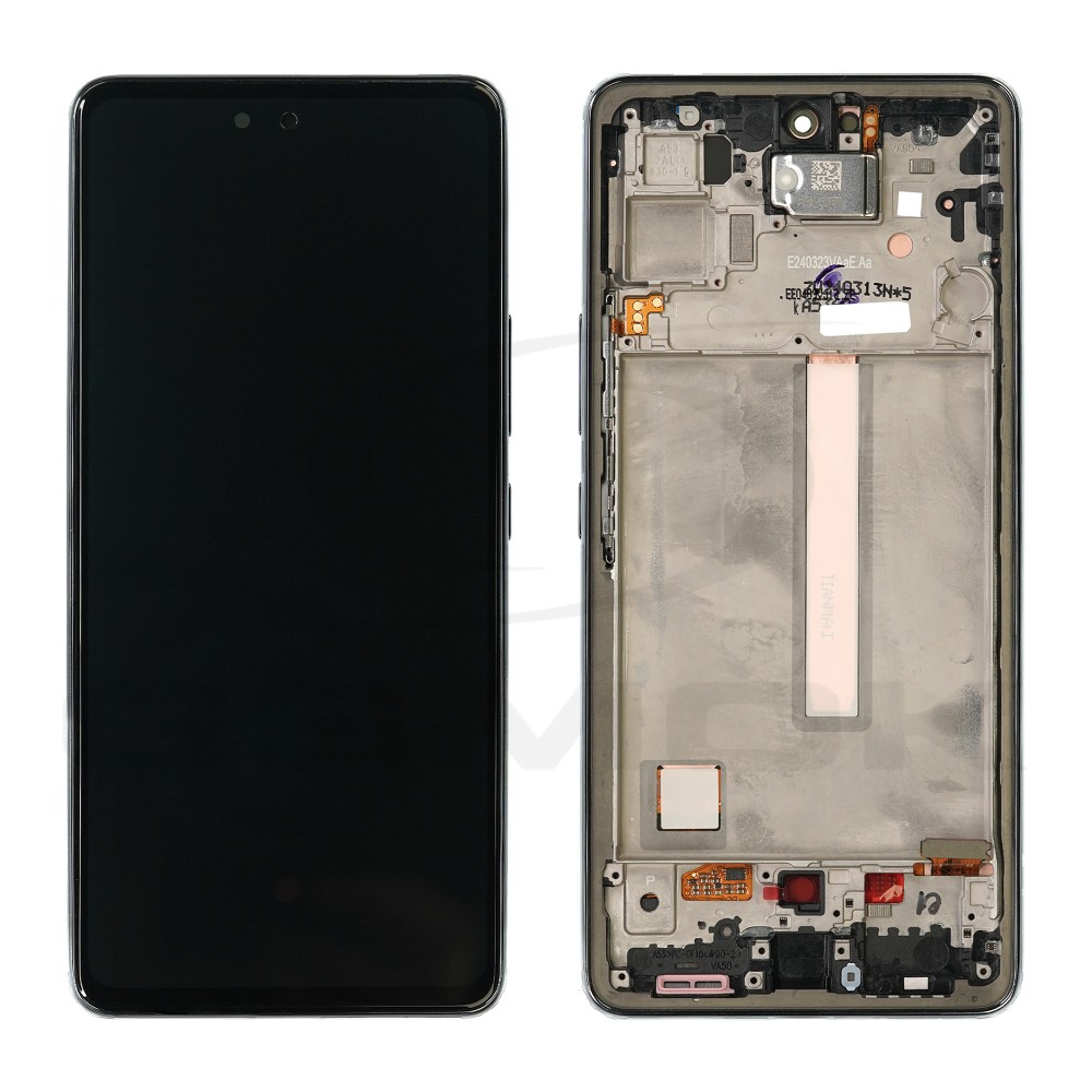 WYŚWIETLACZ LCD DO SAMSUNG A536 GALAXY A53 5G CZARNY Z RAMKĄ GH82-28024A GH82-28025A GH97-28025A ORYGINAŁ SERVICE PACK