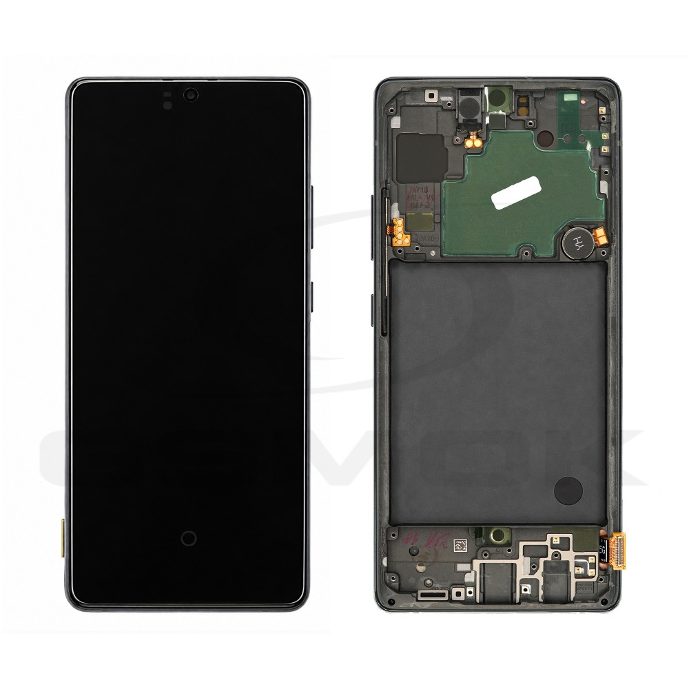 WYŚWIETLACZ LCD DO SAMSUNG A716 GALAXY A71 5G CZARNY Z RAMKĄ GH82-22804A ORYGINAŁ SERVICE PACK