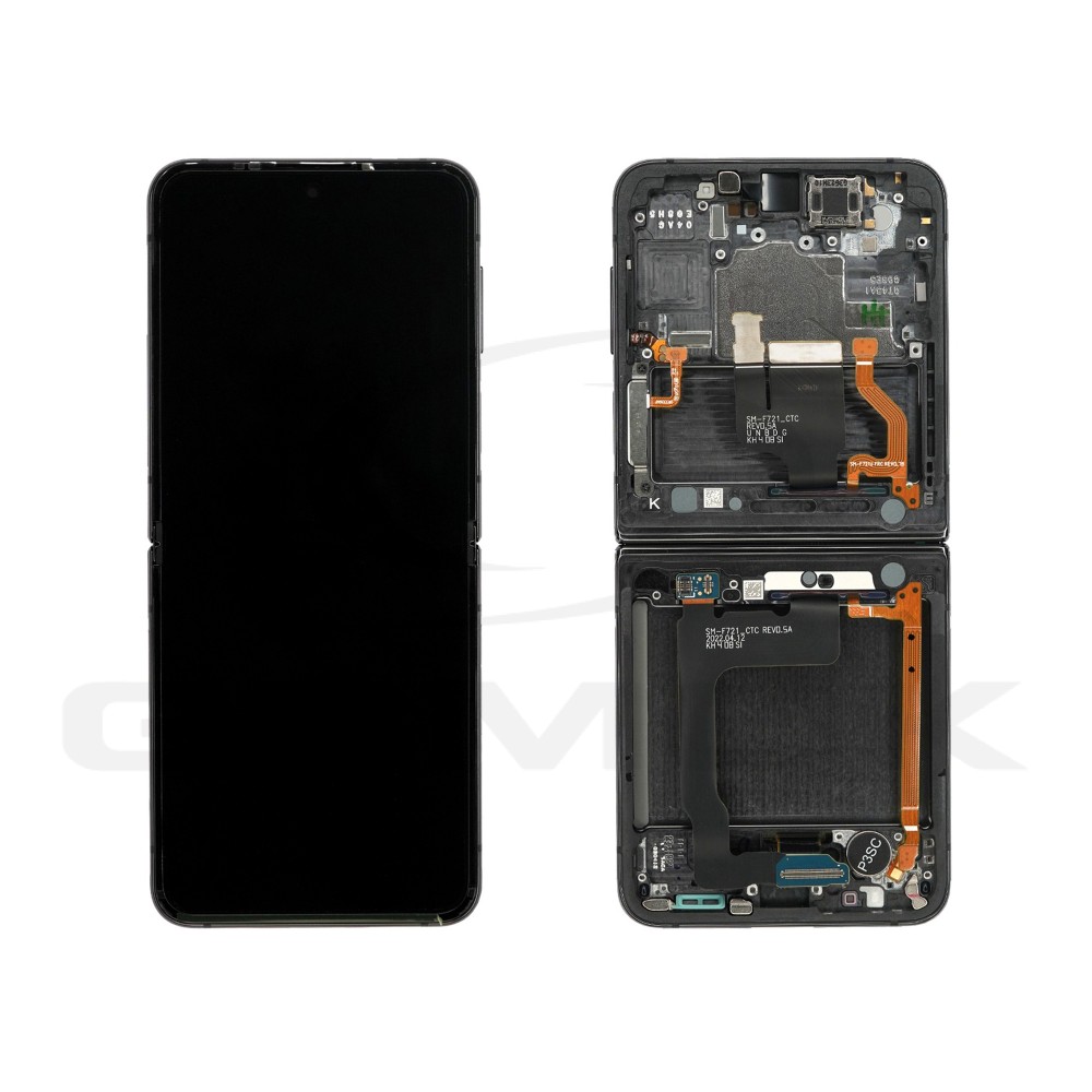 WYŚWIETLACZ LCD DO SAMSUNG F721 GALAXY Z FLIP 4 5G GRAFITOWY SZARY Z RAMKĄ GH82-29440A GH82-29441A GH82-30239A   GH82-30238A ORYGINAŁ SERVICE PACK