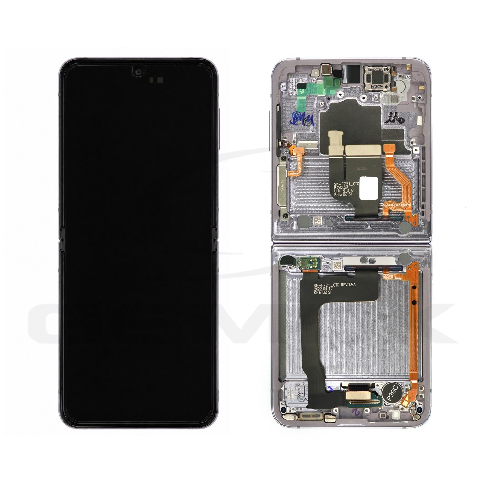 WYŚWIETLACZ LCD DO SAMSUNG F721 GALAXY Z FLIP 4 FIOLETOWY GH82-29441B GH82-29440B GH82-30238B GH82-30239B ORYGINAŁ SERVICE PACK