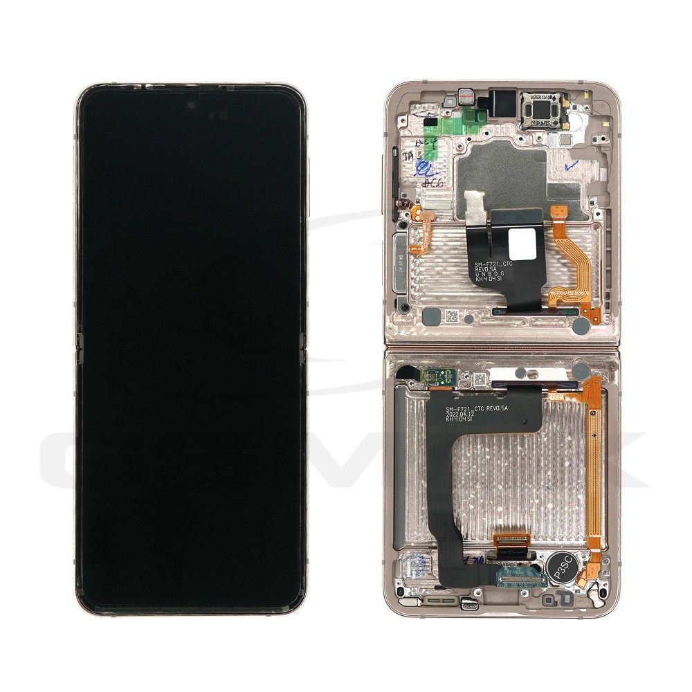 WYŚWIETLACZ LCD DO SAMSUNG F721 GALAXY Z FLIP 4 RÓŻOWE ZŁOTO GH82-29441C GH82-30239C GH82-30238C GH82-29440C GH82-30421C ORYGINAŁ SERVICE PACK