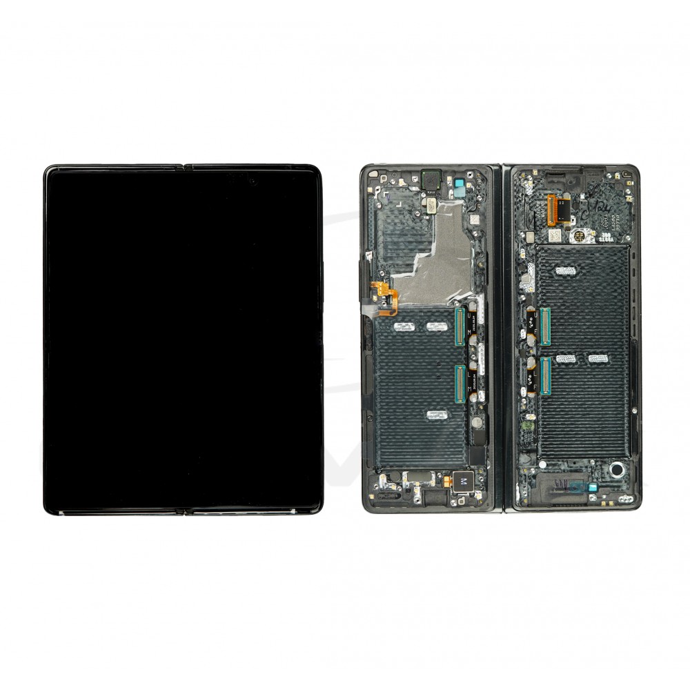 WYŚWIETLACZ LCD DO SAMSUNG F916 GALAXY FOLD 2 5G CZARNY Z ZAWIASEM GH82-23968A  GH82-23969A ORYGINAŁ SERVICE PACK