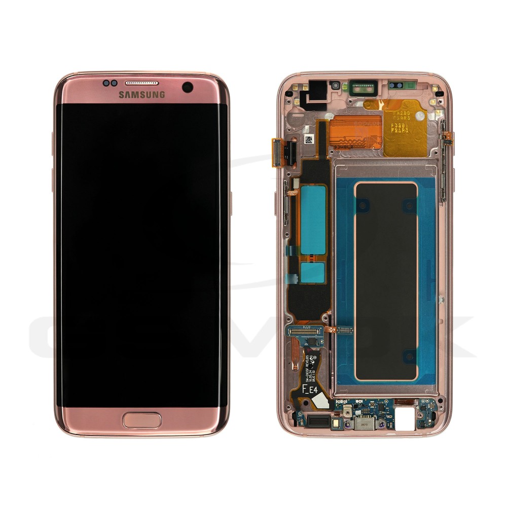 WYŚWIETLACZ LCD DO SAMSUNG G935 GALAXY S7 EDGE ROSE GOLD Z RAMKĄ GH97-18533E GH97-18767E GH97-18594E ORYGINAŁ SERVICE PACK