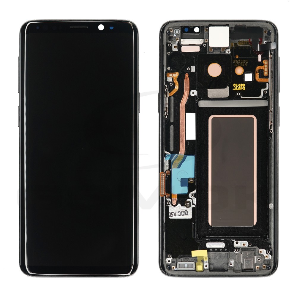 WYŚWIETLACZ LCD DO SAMSUNG G960 GALAXY S9 CZARNY Z RAMKĄ GH97-21696A GH97-21697A GH97-21724A GH97-21751A GH97-21717A ORYGINAŁ SERVICE PACK