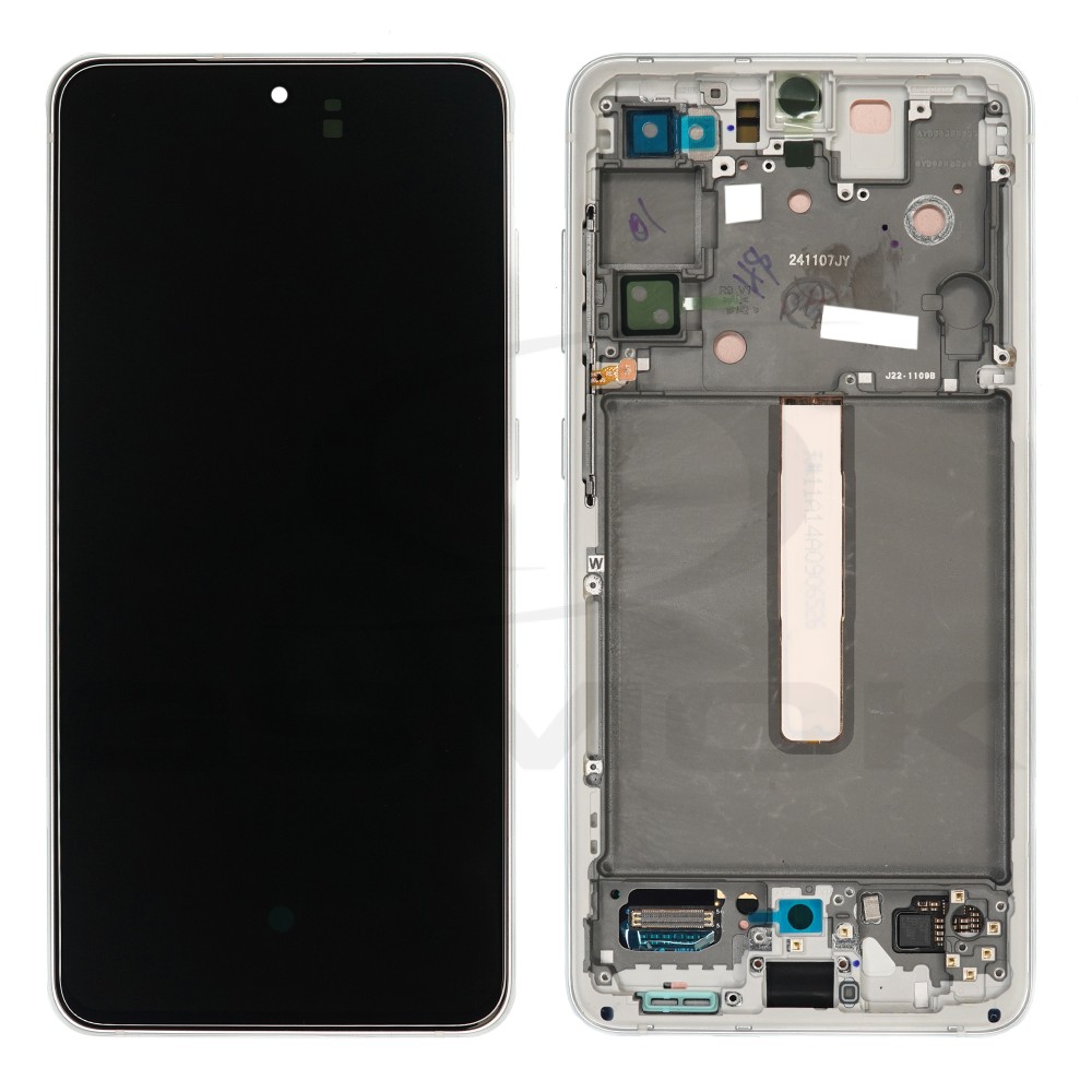 WYŚWIETLACZ LCD DO SAMSUNG G990 GALAXY S21 FE BIAŁY Z RAMKĄ GH82-26414B GH82-26420B GH82-26590B ORYGINAŁ SERVICE PACK