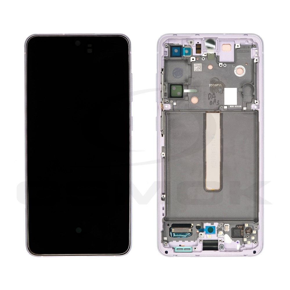 WYŚWIETLACZ LCD DO SAMSUNG G990 GALAXY S21 FE FIOLETOWY Z RAMKĄ GH82-26414D GH82-26420D GH82-26590D ORYGINAŁ SERVICE PACK