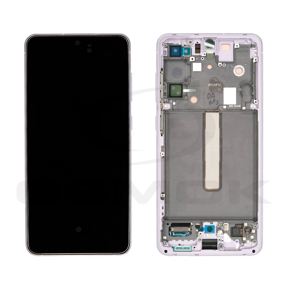 WYŚWIETLACZ LCD DO SAMSUNG G990 GALAXY S21 FE FIOLETOWY Z RAMKĄ GH82-26414D GH82-26420D GH82-26590D ORYGINAŁ SERVICE PACK