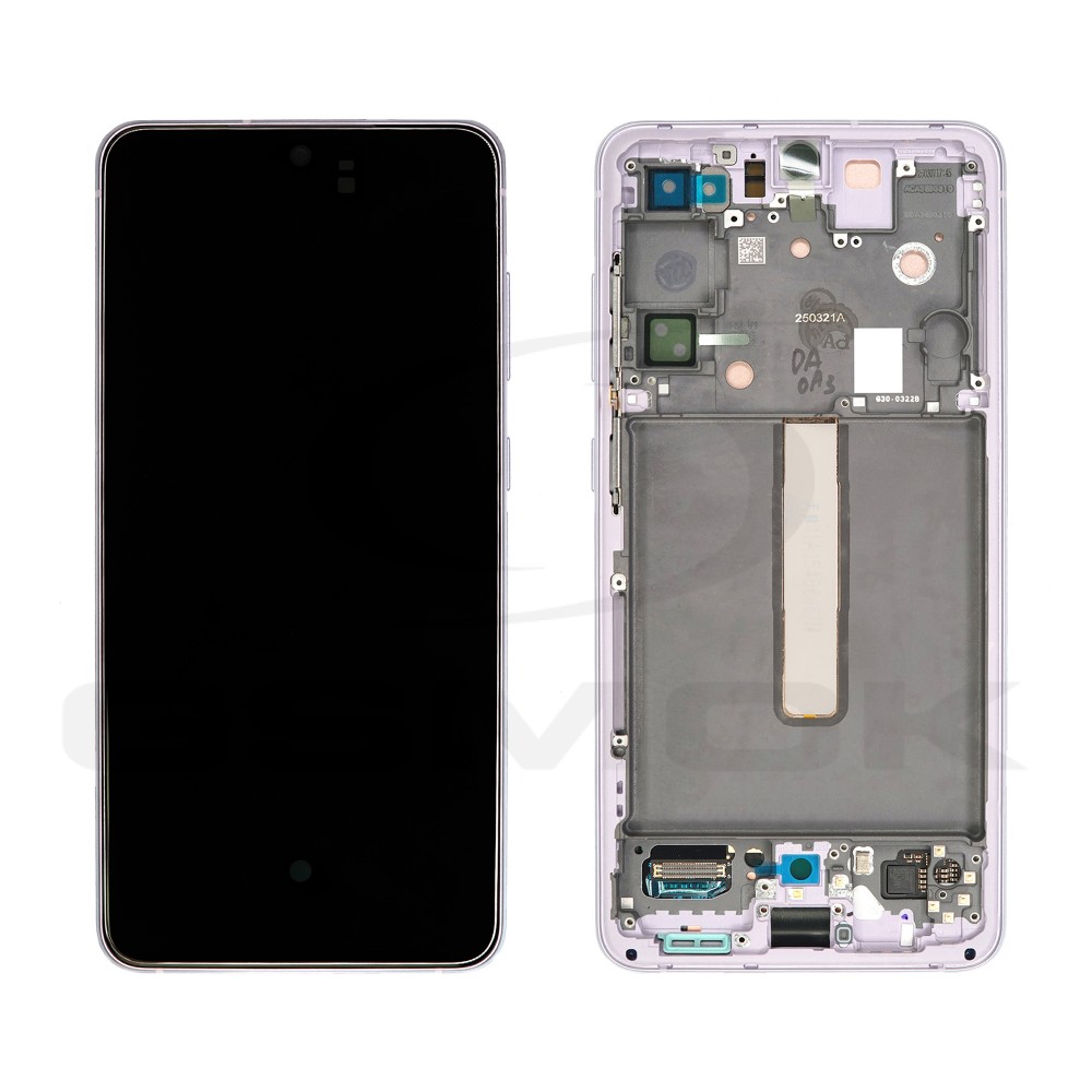 WYŚWIETLACZ LCD DO SAMSUNG G990 GALAXY S21 FE FIOLETOWY Z RAMKĄ GH82-26414D GH82-26420D GH82-26590D ORYGINAŁ SERVICE PACK