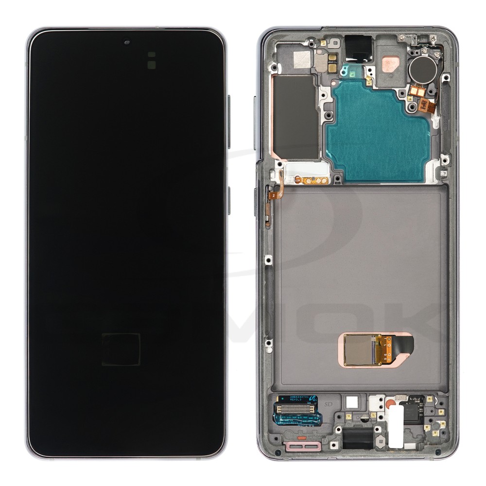 WYŚWIETLACZ LCD DO SAMSUNG G991 GALAXY S21 SZARY BEZ KAMERY ASSEMBLED