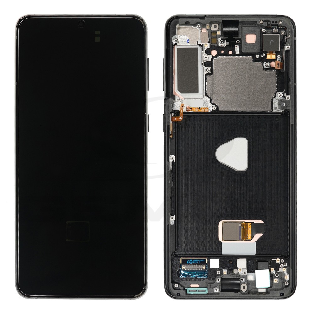 WYŚWIETLACZ LCD DO SAMSUNG G996 GALAXY S21 PLUS CZARNY Z RAMKĄ BEZ KAMERY GH82-27276A GH82-27272A GH82-27268A GH82-27267A GH82-272672A ORYGINAŁ SERVICE PACK