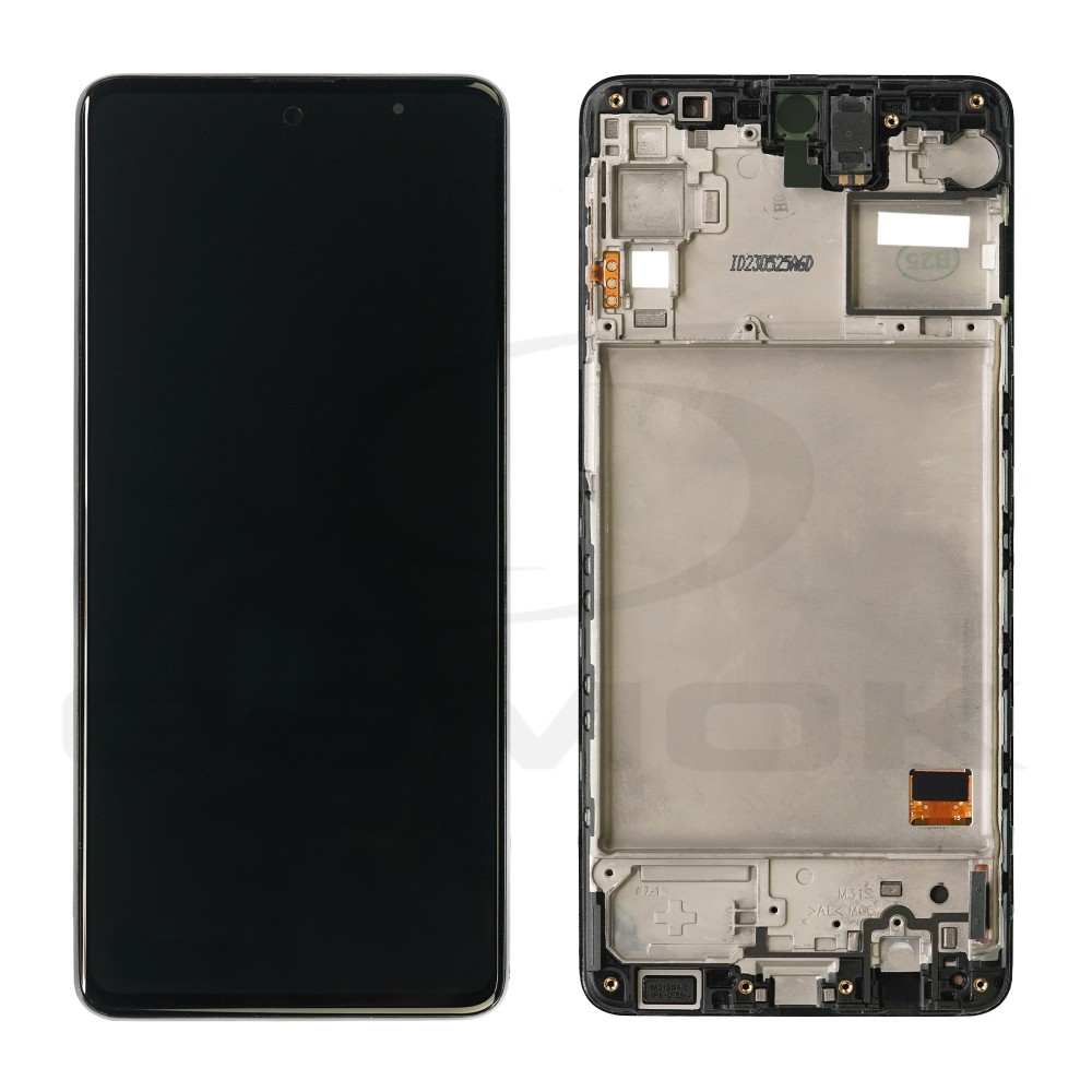 WYŚWIETLACZ LCD DO SAMSUNG M317 GALAXY M31S Z RAMKĄ GH81-13736A GH82-23774A GH82-24114A GH82-13736A ORYGINAŁ SERVICE PACK
