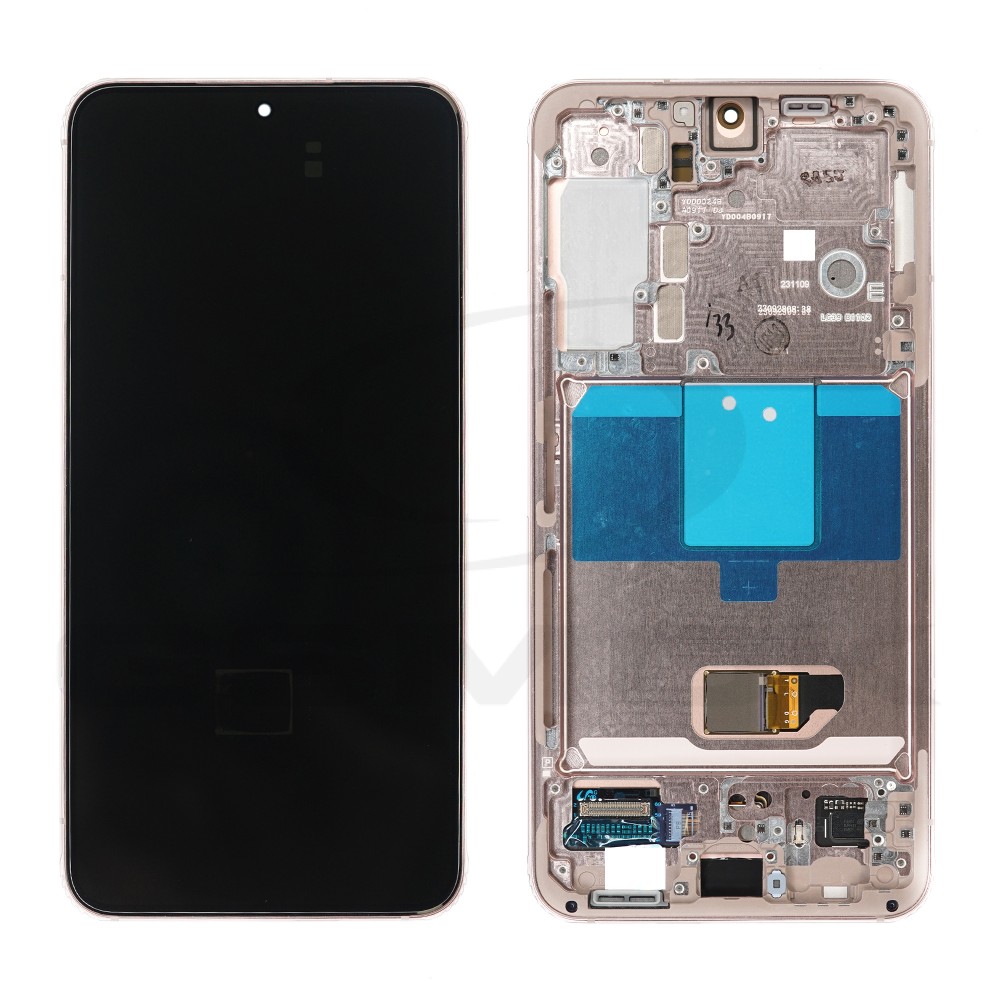 WYŚWIETLACZ LCD DO SAMSUNG S901 GALAXY S22 5G RÓŻOWE ZŁOTO Z RAMKĄ GH82-27520D GH82-27521D GH82-28999D ORYGINAŁ SERVICE PACK