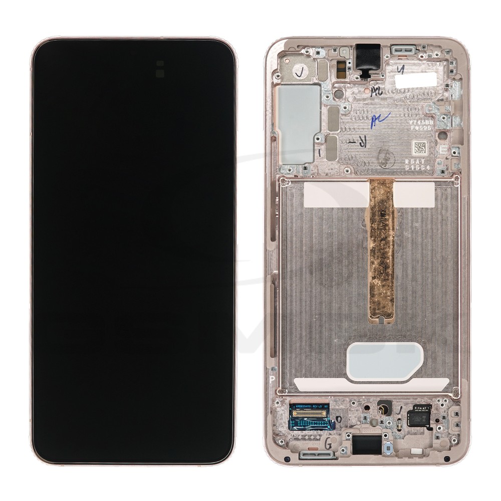 WYŚWIETLACZ LCD DO SAMSUNG S906 GALAXY S22 PLUS 5G RÓŻOWE ZŁOTO Z RAMKĄ GH82-27500D GH82-27501D GH82-28894D ORYGINAŁ SERVICE PACK