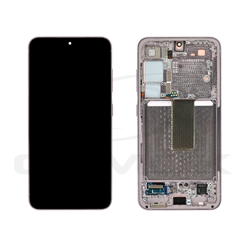 WYŚWIETLACZ LCD DO SAMSUNG S911 GALAXY S23 LAWENDOWY Z RAMKĄ GH82-30481D GH82-30480D GH82-31001D GH82-30482D ORYGINAŁ SERVICE PACK