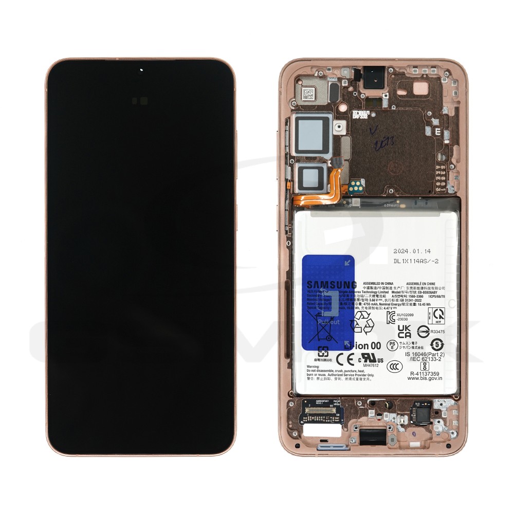 WYŚWIETLACZ LCD DO SAMSUNG S926 GALAXY S24 PLUS 5G GH82-33412G PIASKOWO-POMARAŃCZOWY ORYGINAŁ SERVICE PACK