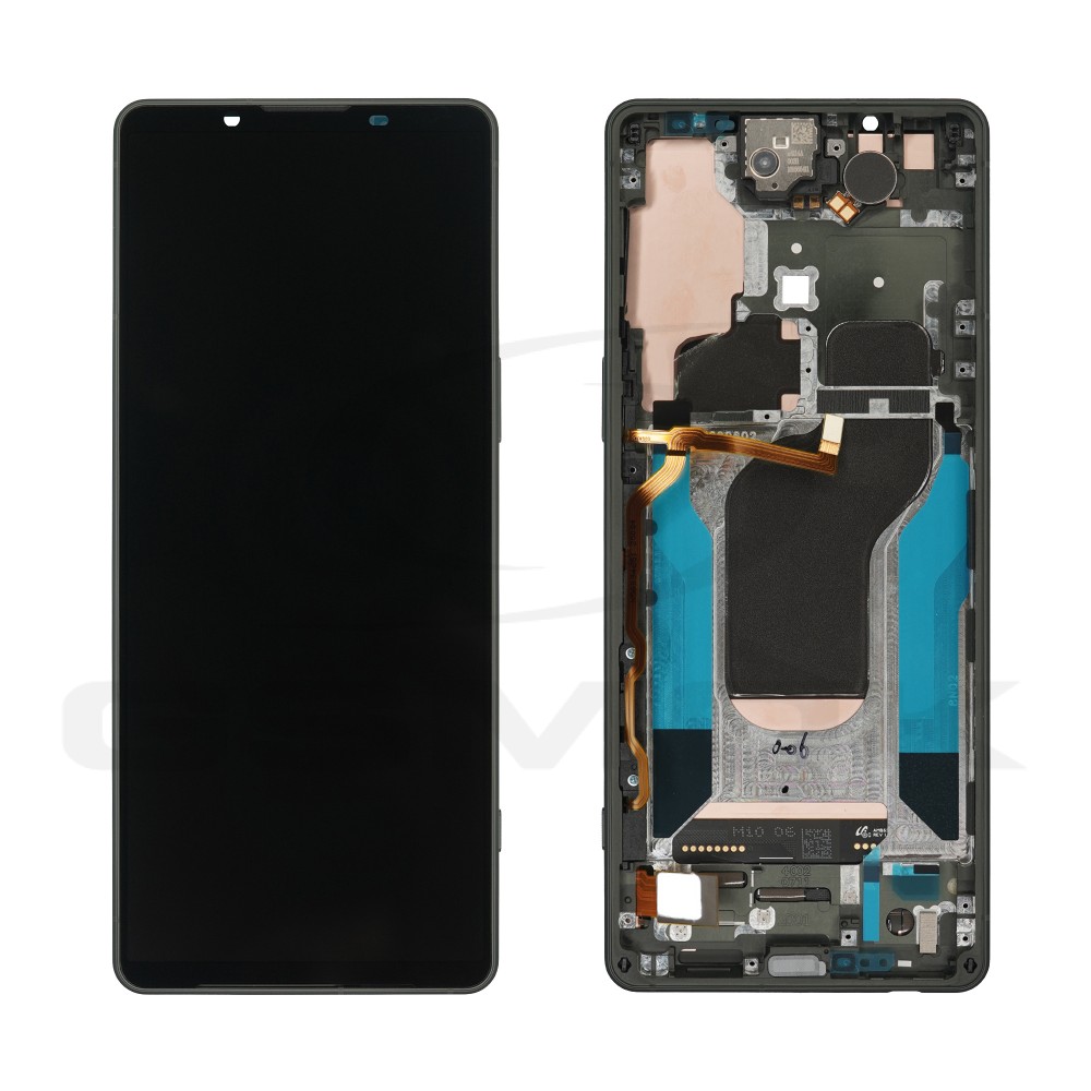 WYŚWIETLACZ LCD DO SONY XPERIA 1 V Z RAMKĄ ZIELONY A5060572A ORYGINAŁ SERVICE PACK