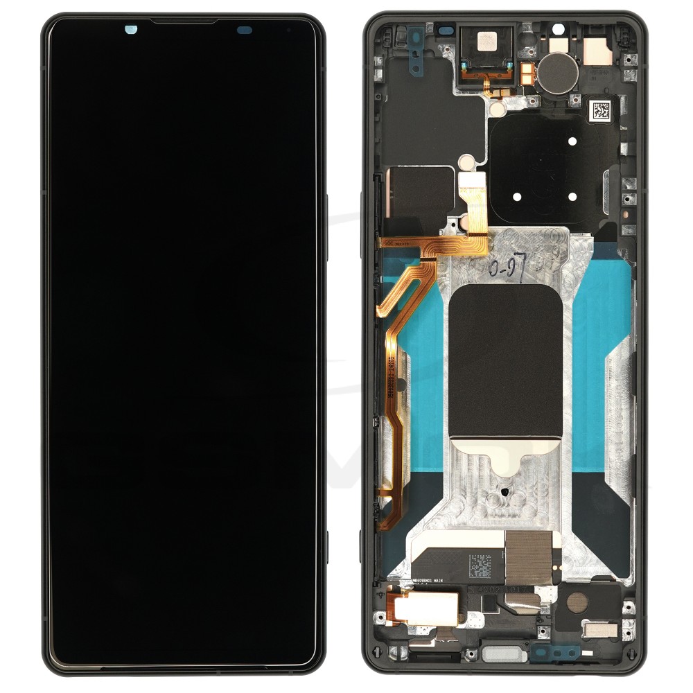 WYŚWIETLACZ LCD + PANEL DOTYKOWY KOMPLET SONY XPERIA 5 IV CZARNY A5050962A A5050962B ORYGINAŁ SERVICE PACK