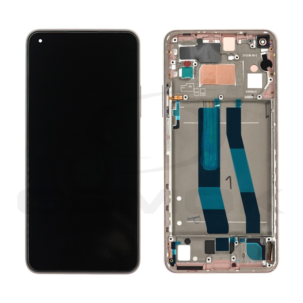 WYŚWIETLACZ LCD DO XIAOMI 11 LITE NE 5G Z RAMKĄ RÓŻOWY 5600060K9D00 ORYGINAŁ SERVICE PACK