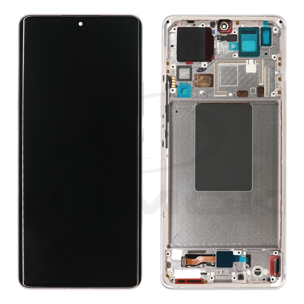 WYŚWIETLACZ LCD DO XIAOMI 12 PRO Z RAMKĄ FIOLETOWY / ZŁOTY 56000500L200 56000A00L200 ORYGINAŁ SERVICE PACK
