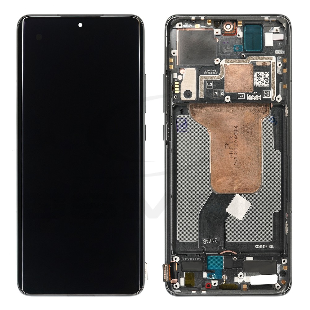 WYŚWIETLACZ LCD DO XIAOMI 12 Z RAMKĄ CZARNY 5600030L3A00 56000B0L3A00 56000300L300 56000900L300 56002900L300 ORYGINAŁ SERVICE PACK