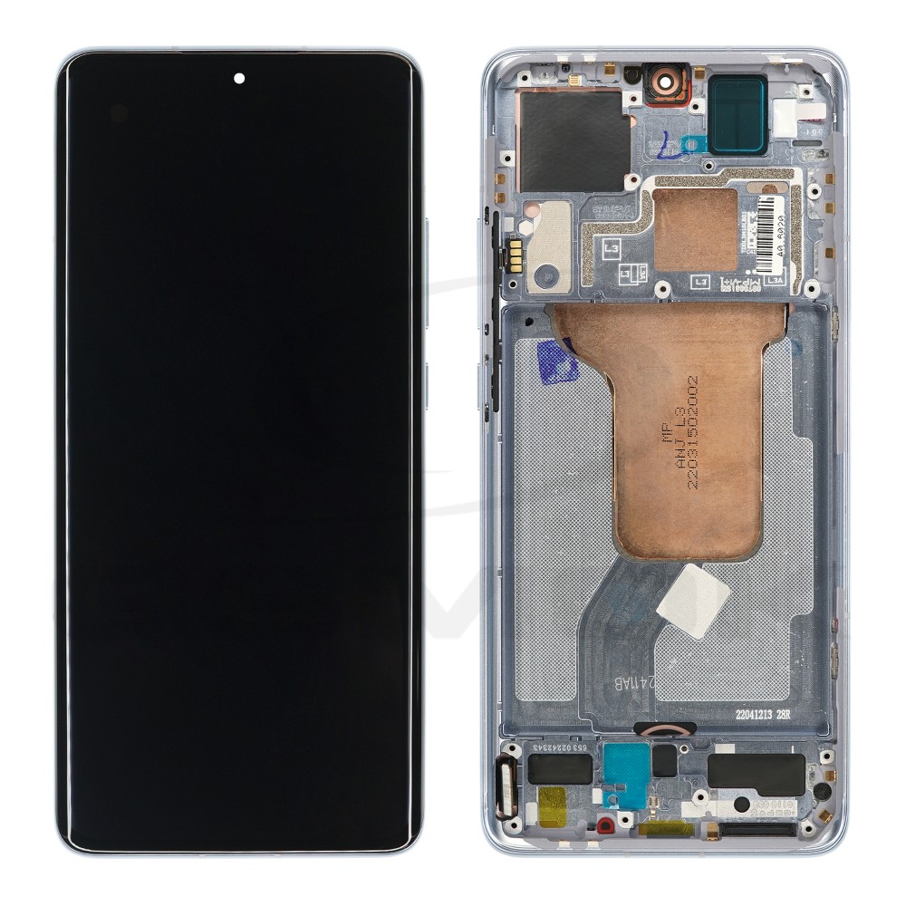 WYŚWIETLACZ LCD DO XIAOMI 12 Z RAMKĄ NIEBIESKI 56000400L300 5600040L3A00 56000A00L300 ORYGINAŁ SERVICE PACK