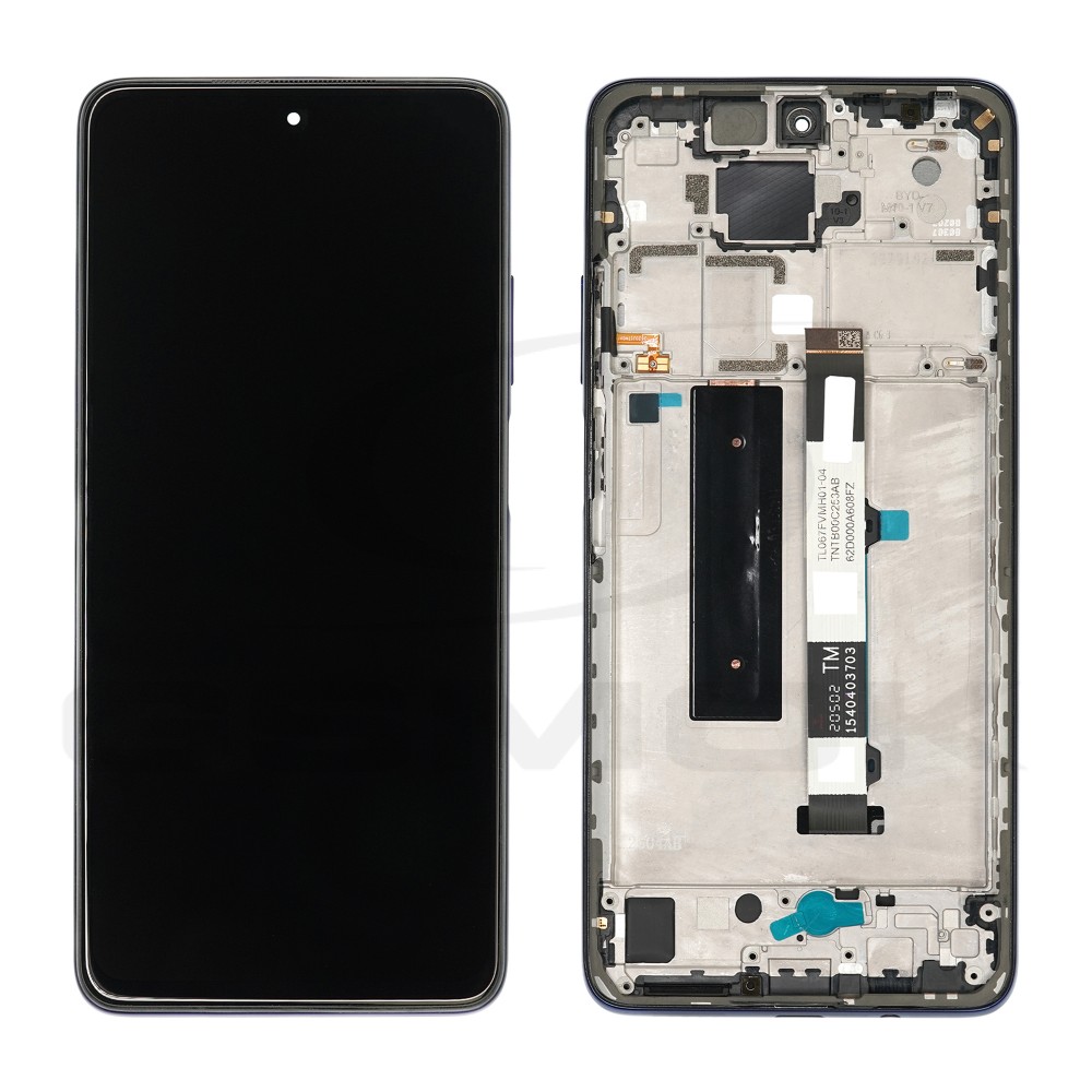 WYŚWIETLACZ LCD DO XIAOMI MI 10T LITE Z RAMKĄ NIEBIESKI 5600030J1700 5600090J1700 ORYGINAŁ SERVICE PACK