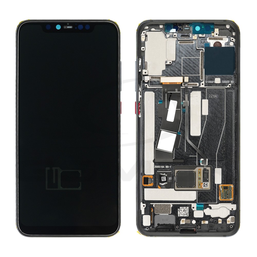 WYŚWIETLACZ LCD DO XIAOMI MI 8 PRO Z RAMKĄ SZARY 5601100040B6 ORYGINAŁ SERVICE PACK