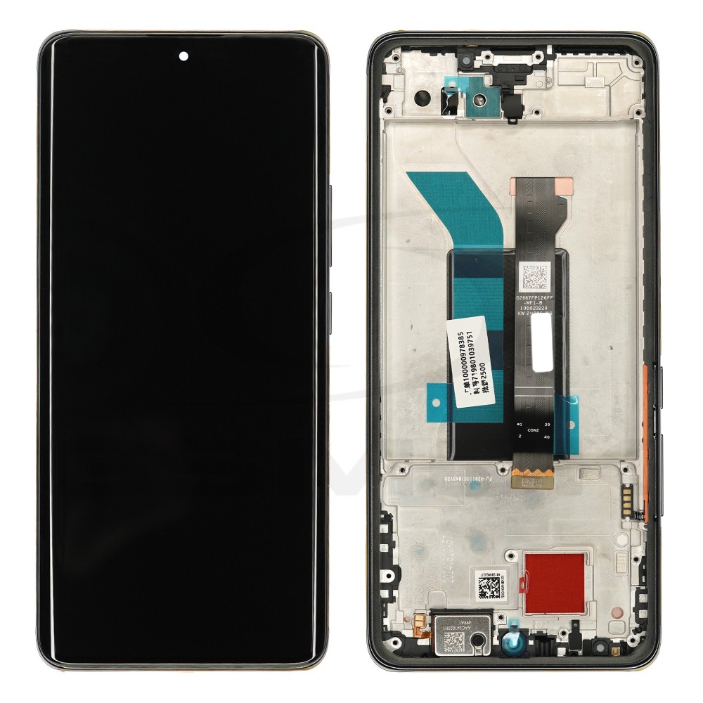 WYŚWIETLACZ LCD + PANEL DOTYKOWY KOMPLET XIAOMI POCO X7 5G Z RAMKĄ CZARNY 5600010O16P00 5600010O1600 ORYGINAŁ SERVICE PACK