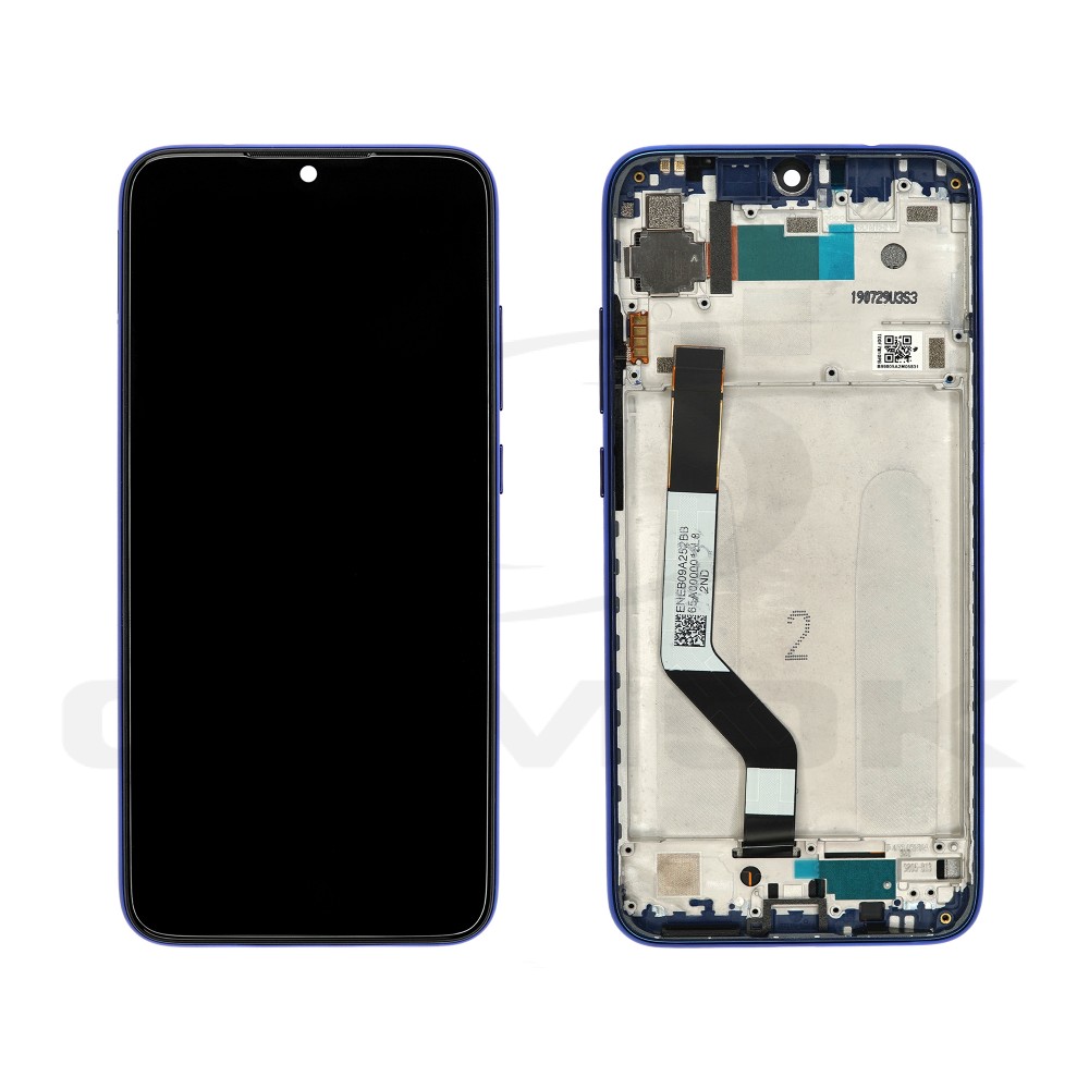 WYŚWIETLACZ LCD DO XIAOMI REDMI NOTE 7 Z RAMKĄ NIEBIESKI 561010034033 5610100140C7 561010020033 ORYGINAŁ SERVICE PACK