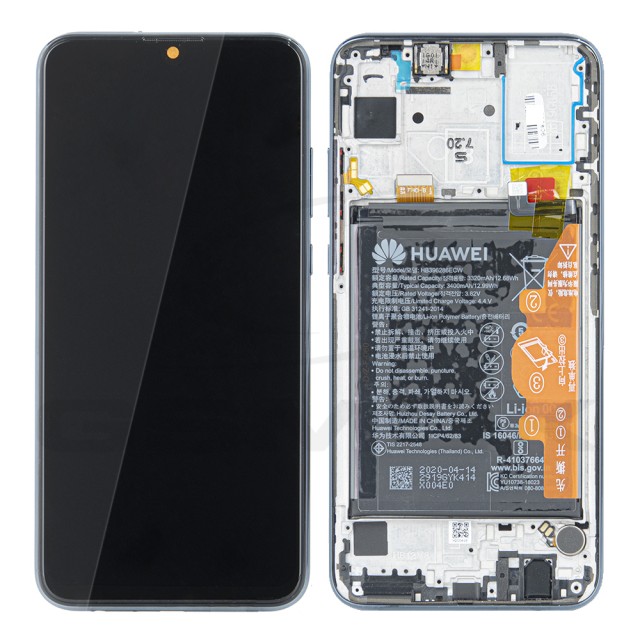 WYŚWIETLACZ LCD DO HUAWEI HONOR 10 LITE Z RAMKĄ I BATERIĄ CZARNY 02352GWN ORYGINAŁ SERVICE PACK