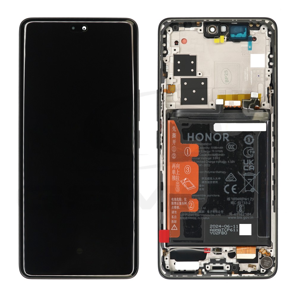 WYŚWIETLACZ LCD DO HUAWEI HONOR 200 PRO Z RAMKĄ I BATERIĄ CZARNY H0235AKHM ORYGINAŁ SERVICE PACK