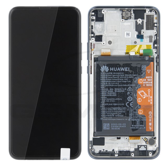 WYŚWIETLACZ LCD DO HUAWEI HONOR 9X Z RAMKĄ I BATERIĄ CZARNY 02353DNV ORYGINAŁ SERVICE PACK